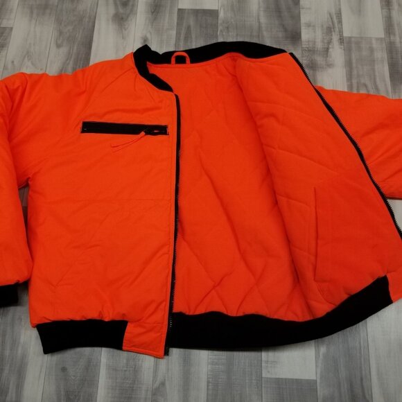 ✅Mount'n Prairie Hooded Hunting 3/1 Jacket W/Zip Out Liner Orange Mens M *STAIN - Picture 12 of 14